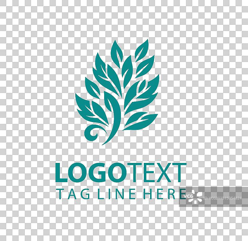 绿叶标志图片素材