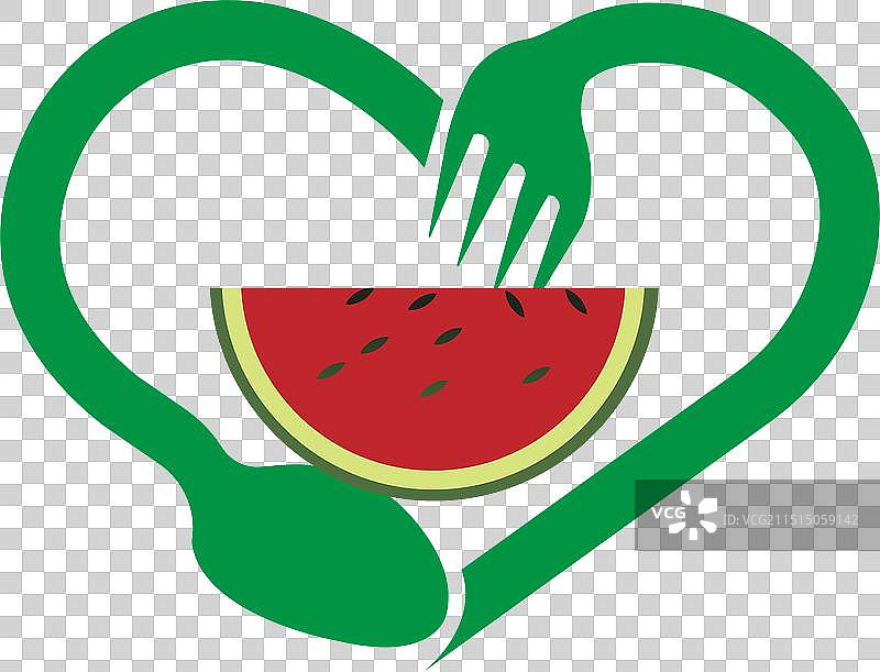 西瓜食品标志设计图标图片素材