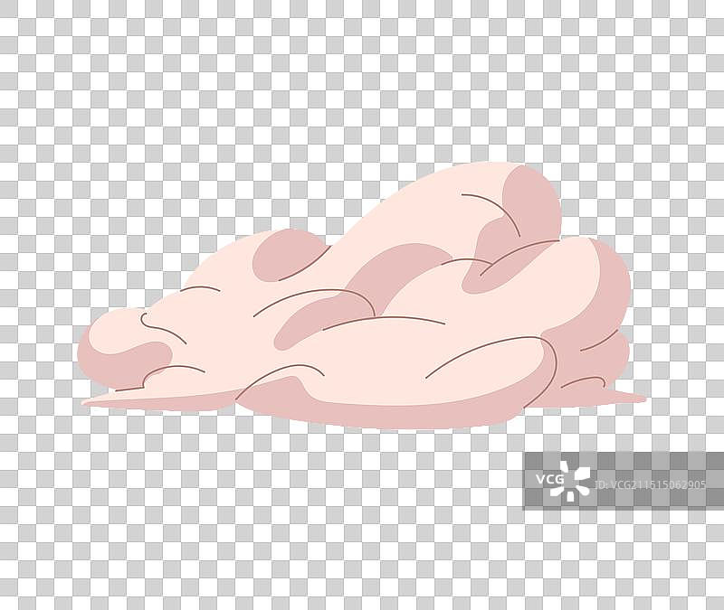 空中漂浮的大朵蓬松云图片素材