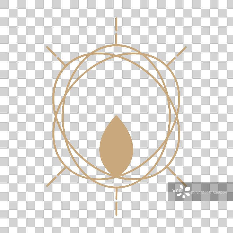 波西米亚风蜡烛Logo图片素材