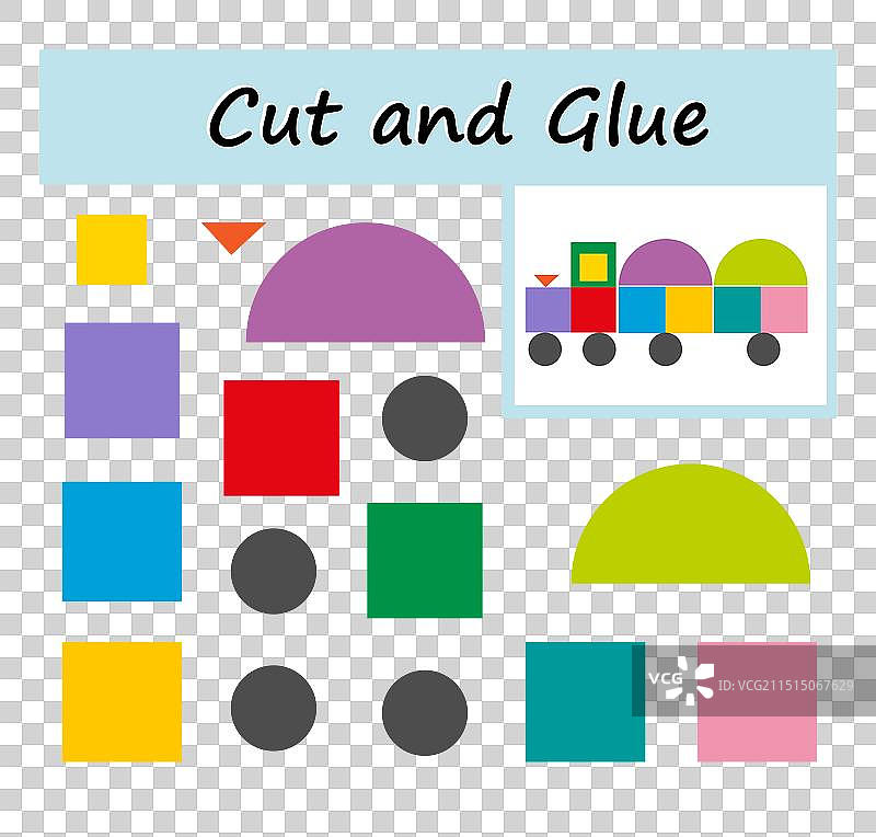 剪切图像并粘贴到纸上图片素材