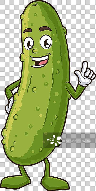 卡通向上指的泡菜图片素材