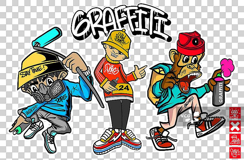 涂鸦角色图片素材