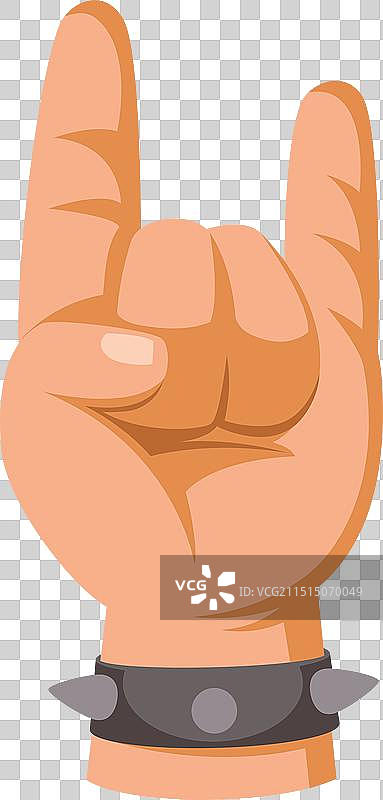 举起的重金属手图片素材