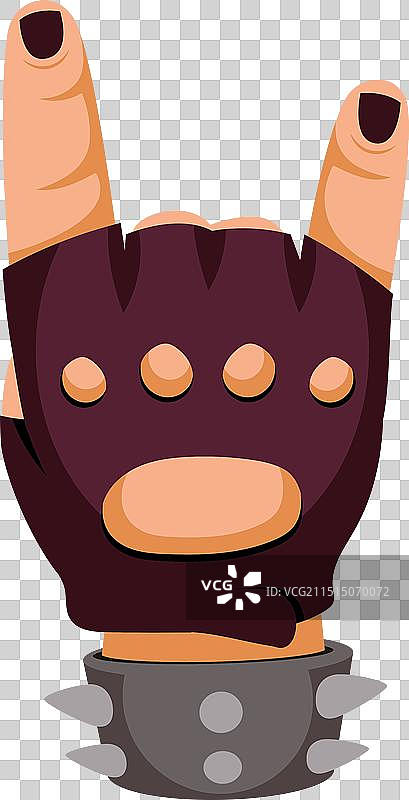 重金属摇滚手势图片素材