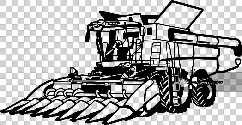 联合收割机 - 农业和畜牧业图片素材