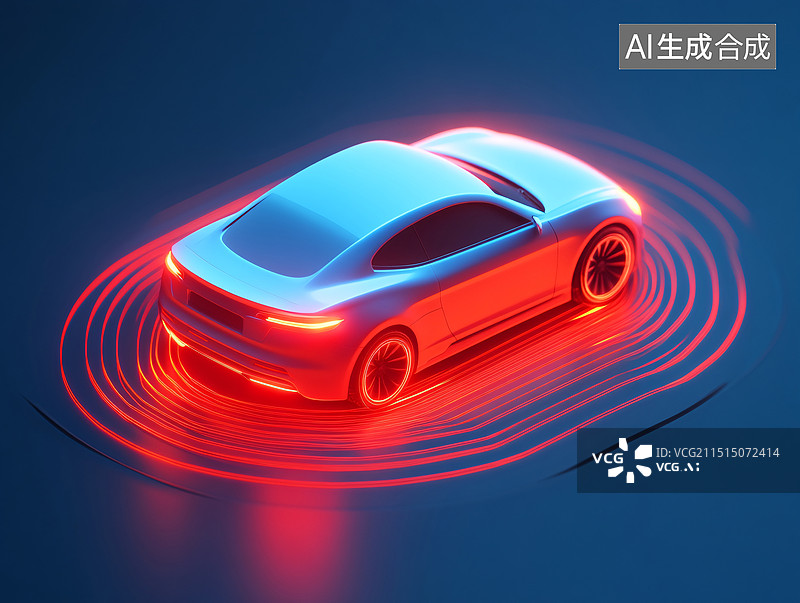 【AI数字艺术】自动无人驾驶汽车网约车方向盘智能驾驶插图图片素材