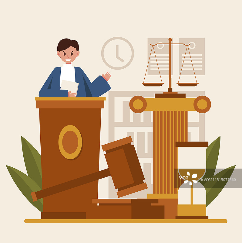 扁平风律师节背景图片素材