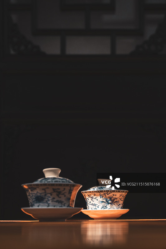 盖碗茶图片素材