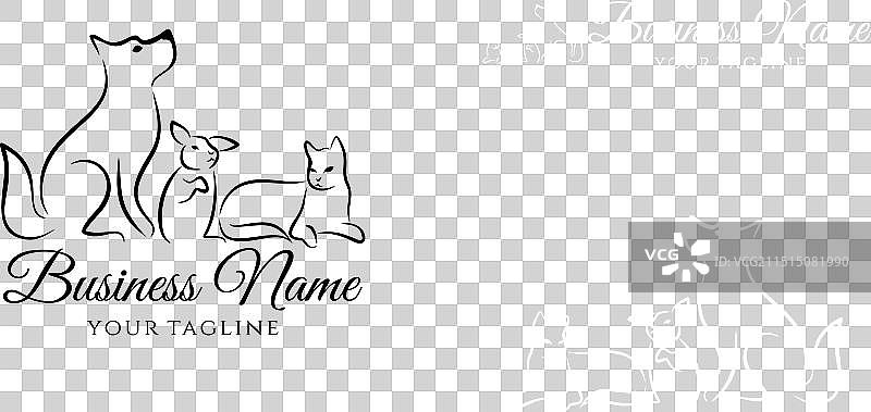 动物诊所医院Logo模板图片素材