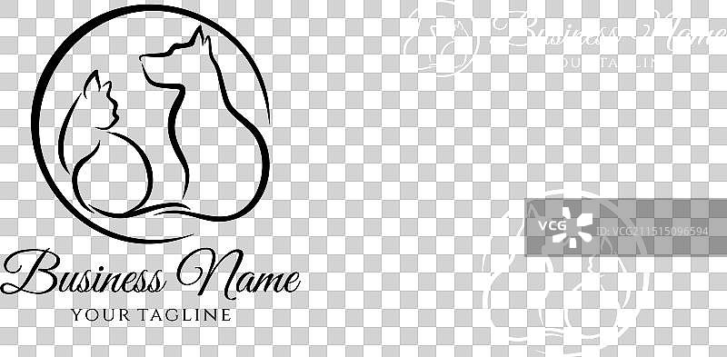 动物诊所医院Logo模板图片素材