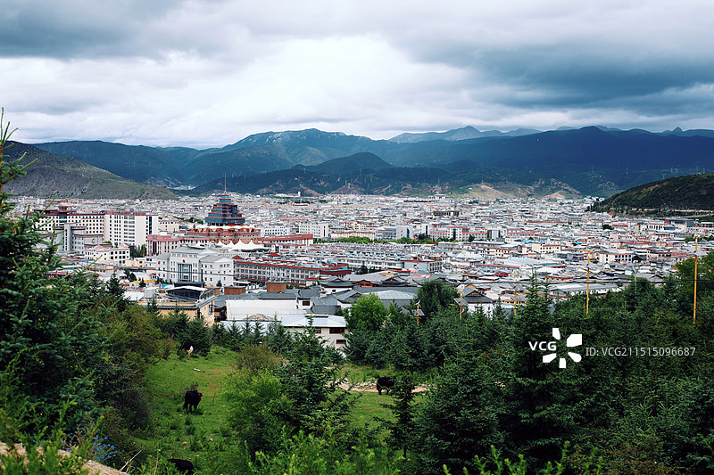 迪庆香格里拉独克宗古城图片素材