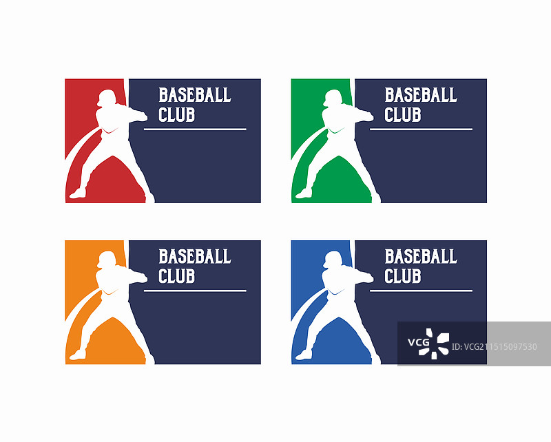 棒球运动标志设计理念图片素材