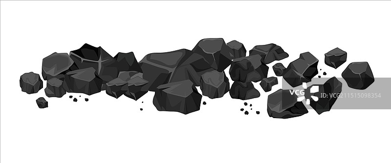 堆积如山的煤炭边框图片素材