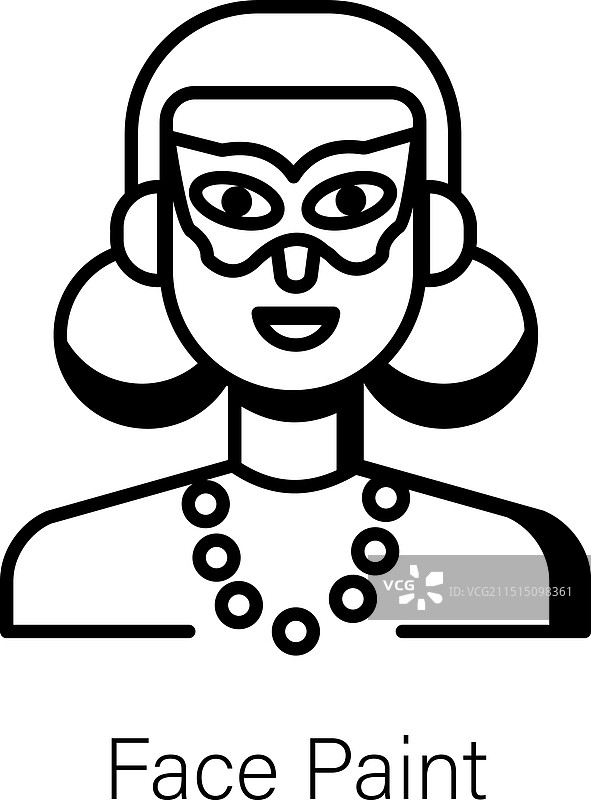 脸部彩绘图片素材