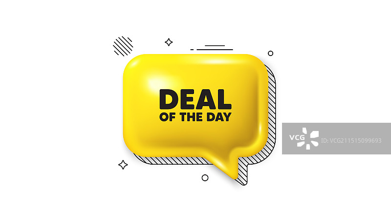 每日特惠标签3D促销标志图片素材