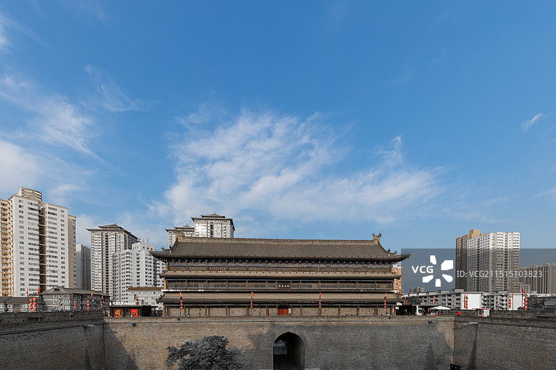 西安城墙图片素材