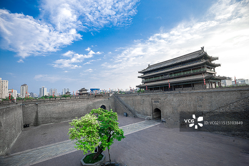 西安城墙图片素材