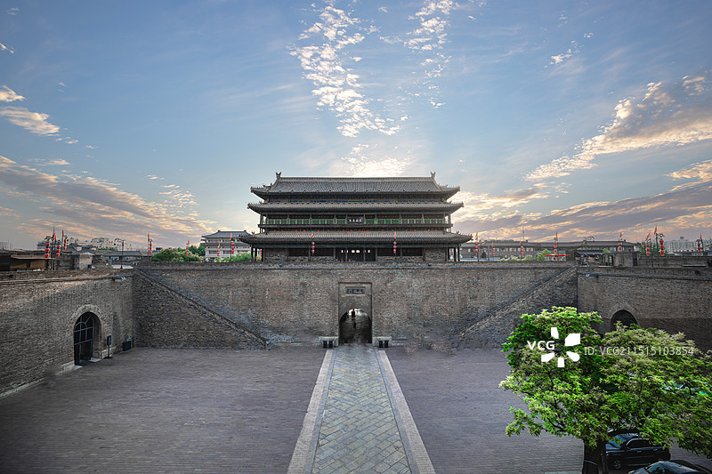 西安城墙图片素材