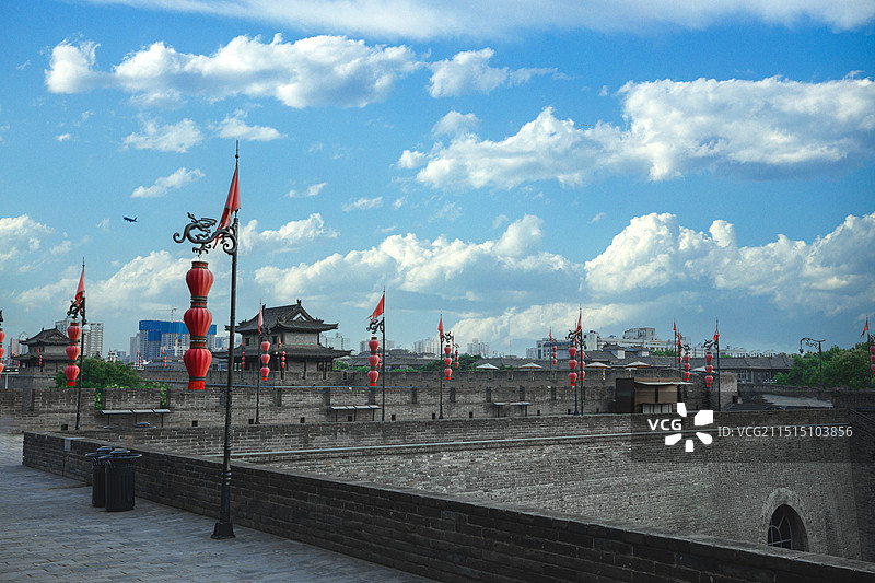 西安城墙图片素材