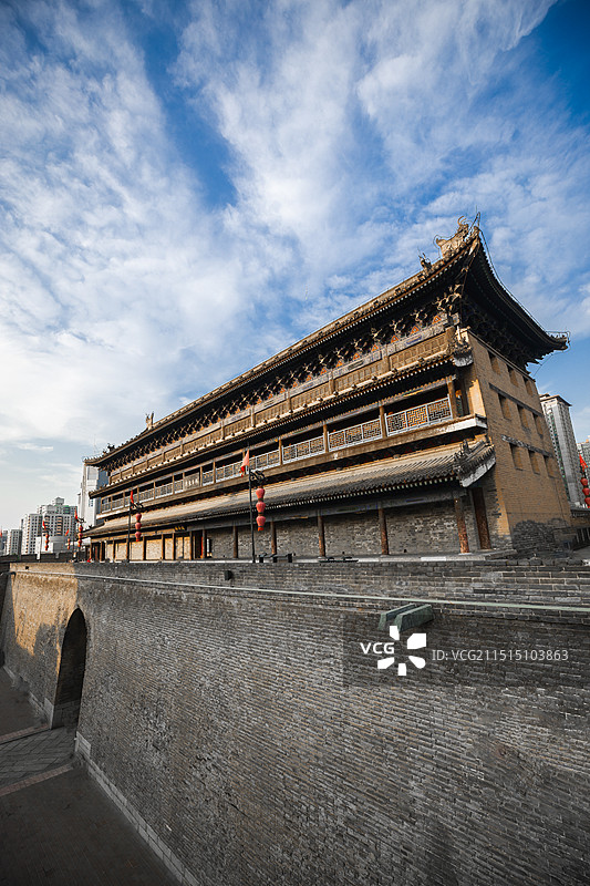 西安城墙图片素材