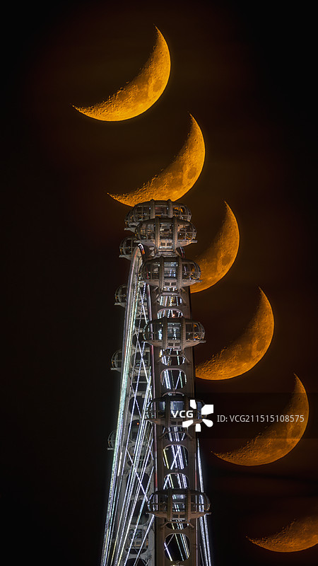 深圳前海欢乐港湾湾区之光摩天轮图片素材