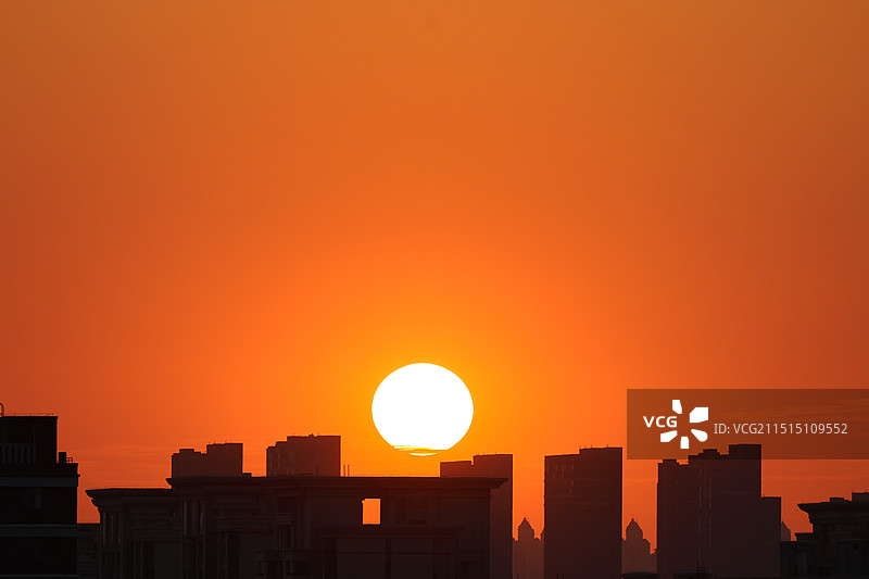 莫子山公园的日落图片素材