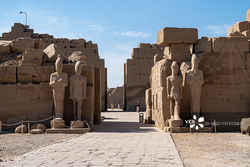 埃及卢克索卡纳克神庙图片素材