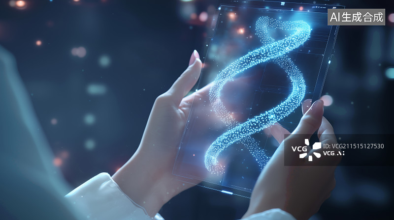 【AI数字艺术】女医生生物科技医美图片素材