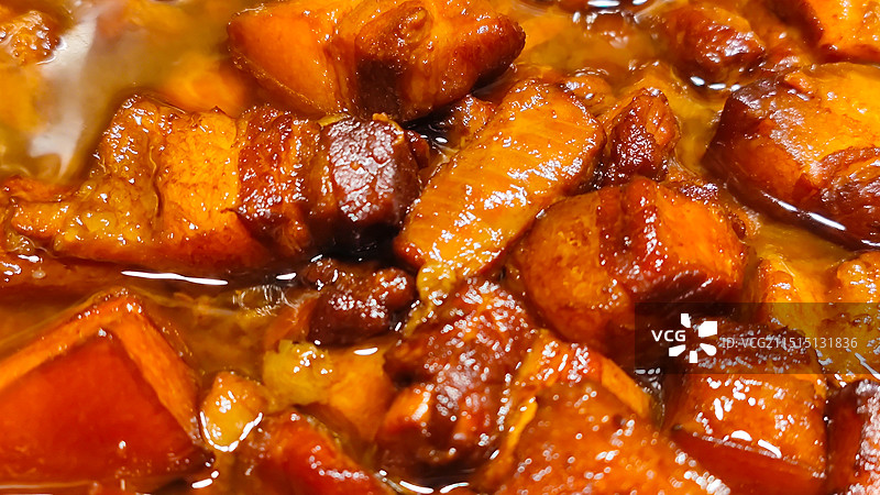 红烧肉特写图片素材