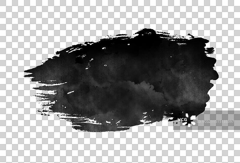 毛笔笔触水墨书法墨迹笔刷素材图片素材