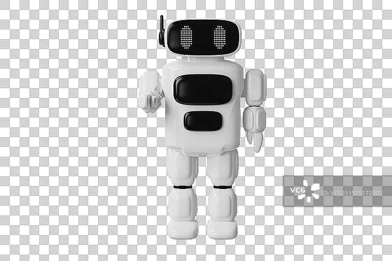 机器人三维插画图片素材