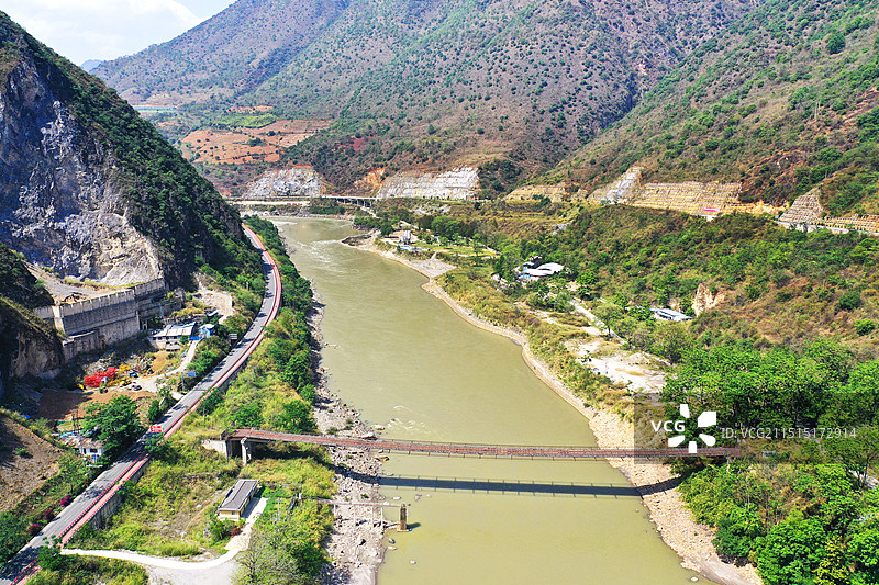 怒江大峡谷 泸水市六库图片素材