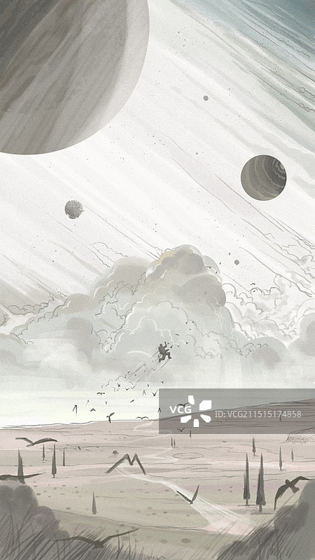 私奔到月球图片素材