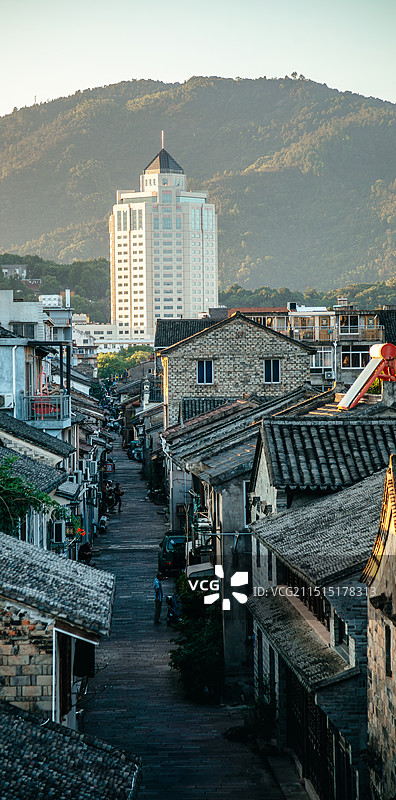 浙江·台州｜临海·古城街道｜台州府城文化旅游区（临海古城、府前街、浙江省台州医院）图片素材