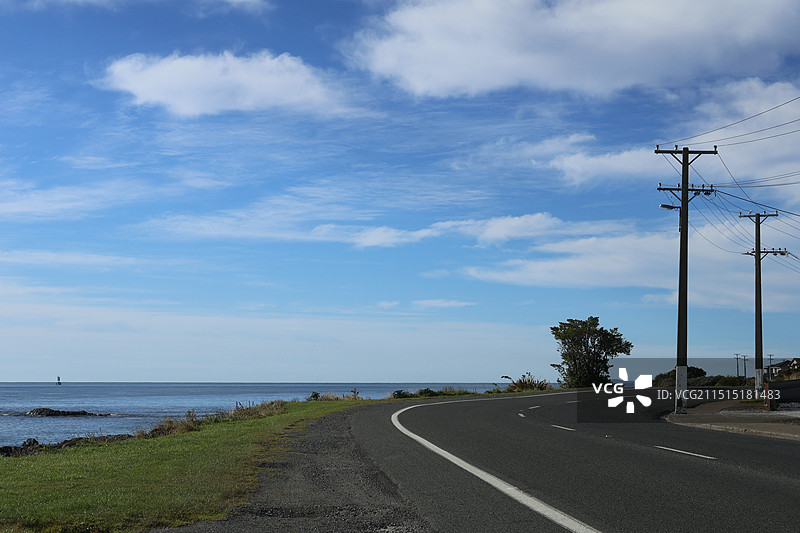 新西兰布拉夫小镇景色图片素材