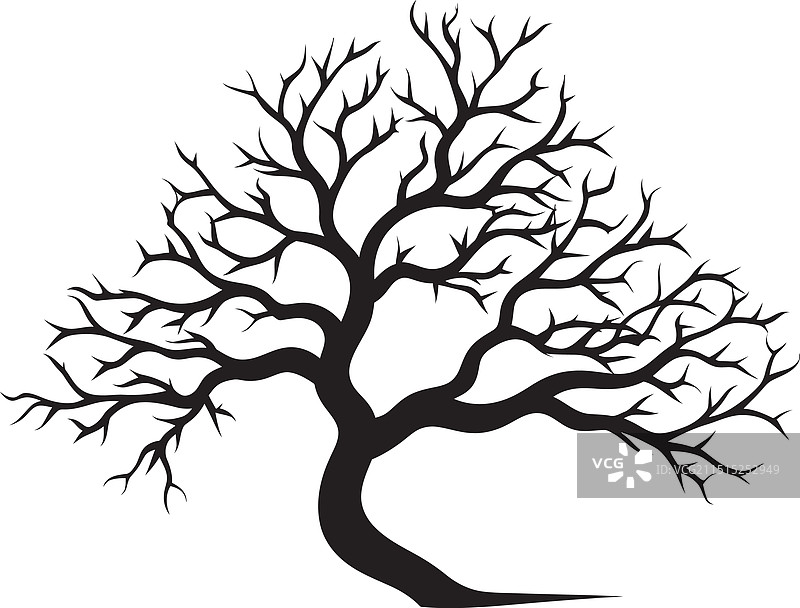 荒凉木质令牌，枯萎树枝设计图片素材