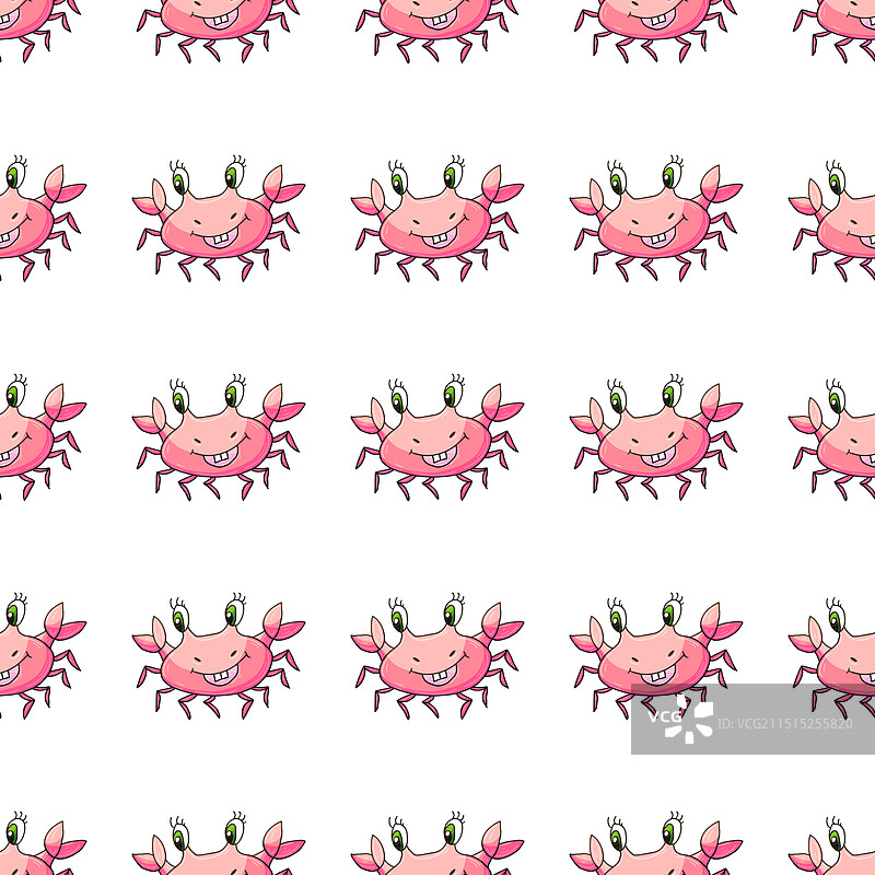 创意手绘海洋无缝图案图片素材