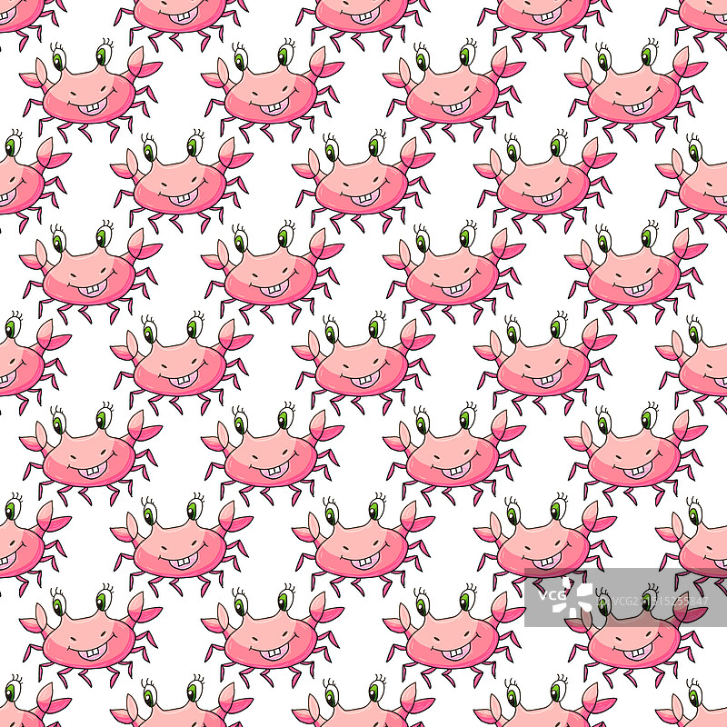 创意手绘海洋无缝图案图片素材