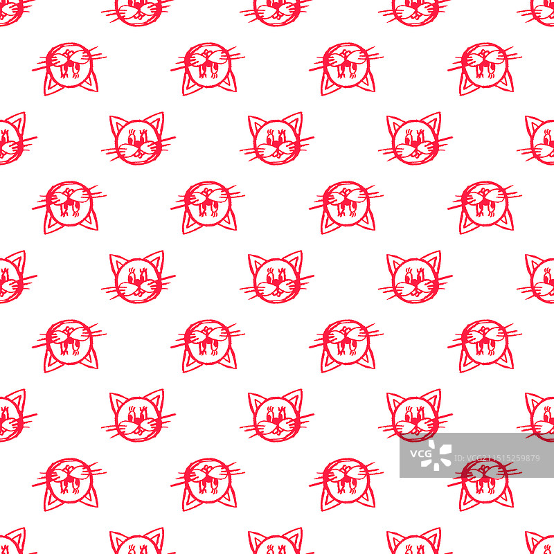 儿童蜡笔画无缝图案图片素材