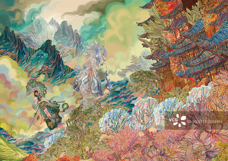 白蛇与青蛇图片素材