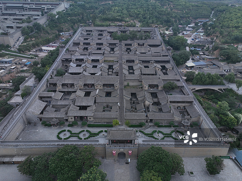 山西王家大院俯瞰图片素材