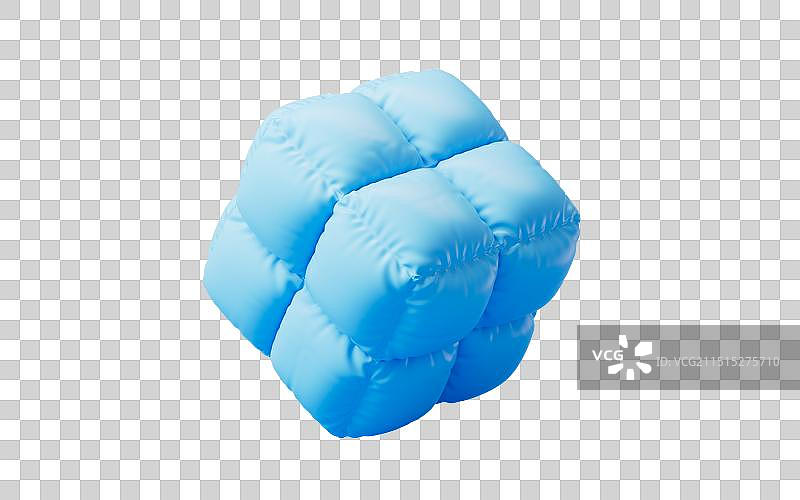 卡通膨胀风格气球三维渲染图片素材