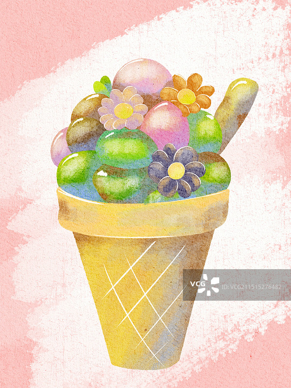 雪糕装饰画图片素材