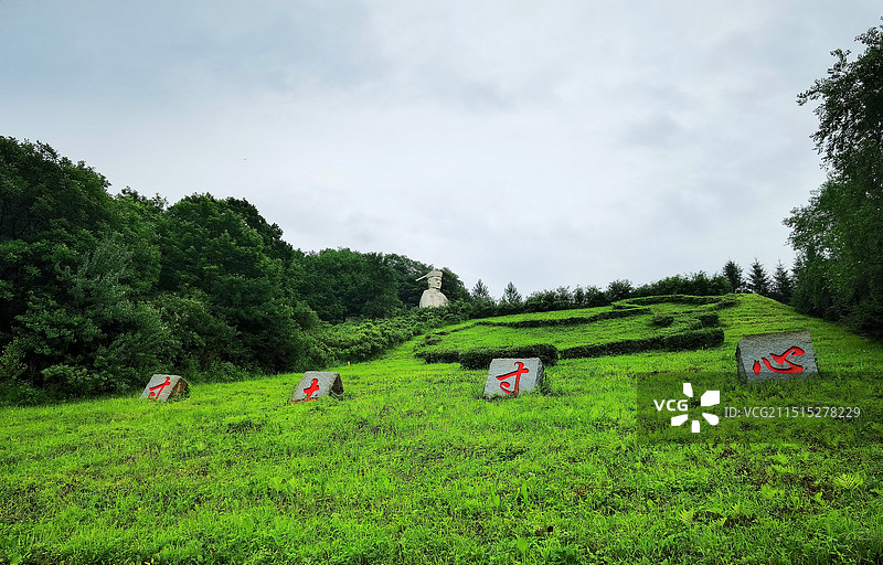 白山杨靖宇将军殉国地景观区（吉林省长白山景区）图片素材