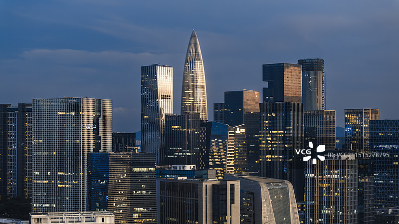 深圳南山地标建筑群图片素材