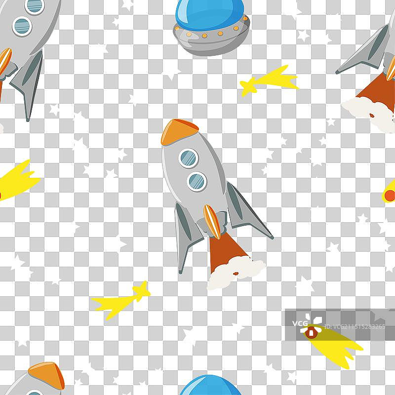 太空火箭UFO图案图片素材