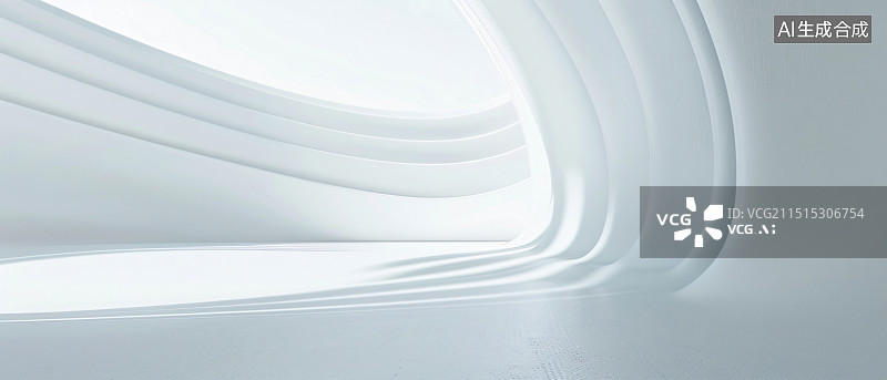 【AI数字艺术】白色的层次图片素材