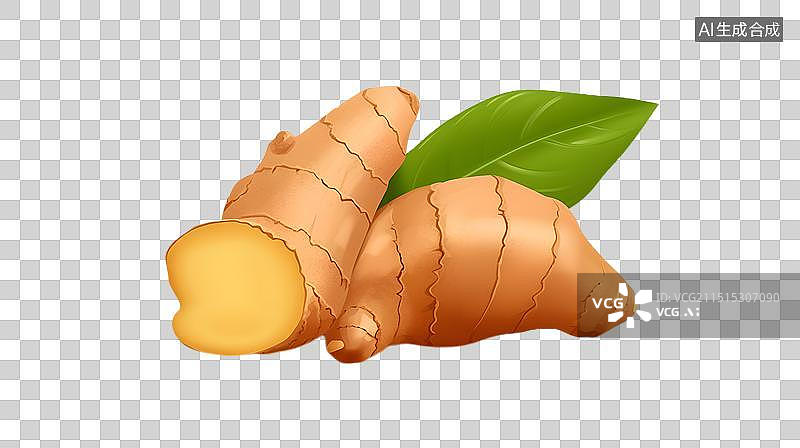 【AI数字艺术】生姜 姜叶图片素材