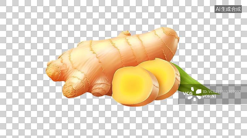 【AI数字艺术】生姜 姜叶图片素材